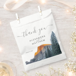 Sacolinha Yosemite Half Dome Sunset Wedset Wedset Favor Bag