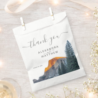 Sacolinha Yosemite Half Dome Sunset Wedset Wedset Favor Bag
