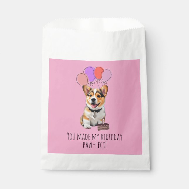 Sacolinha 'You Made My Birthday Paw-fect' Playful Fun (Frente)