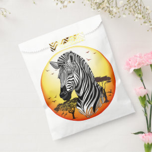 Sacolinha Zebra African Savanna Wild Animal