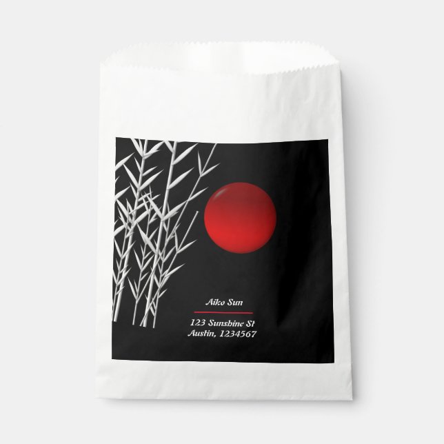 Sacolinha Zen Art, boa sorte, personalizado (Frente)