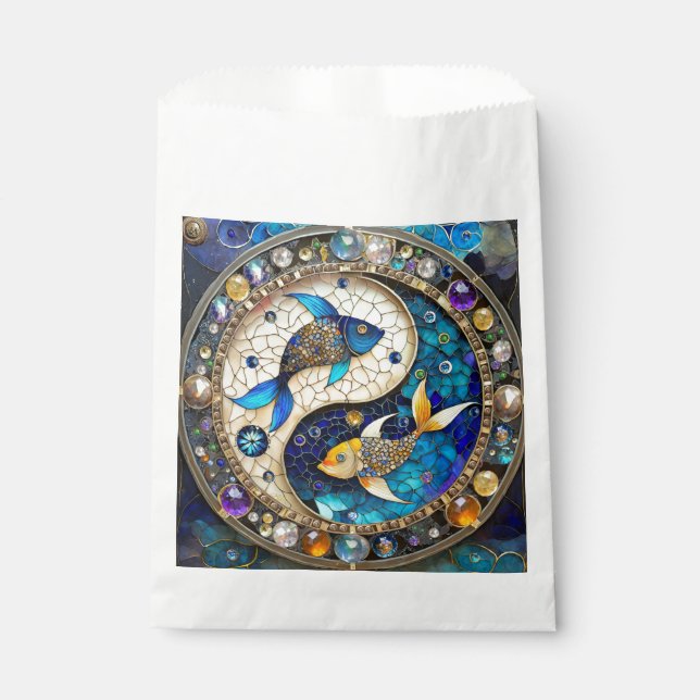 Sacolinha Zodíaco - Peixes Yin e Yang (Frente)