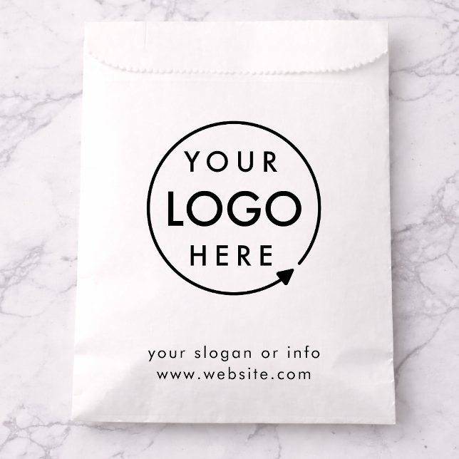 Sacos de Papel | Modelo de Sacola de Presente Empr (Minimalist company branded favor bags for small business gifting, brand events & promotional swag)