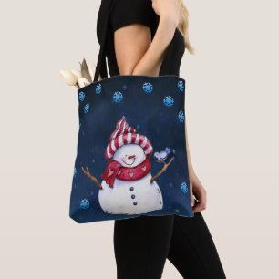 Sacos de Tote das Mulheres de Natal, Snowman