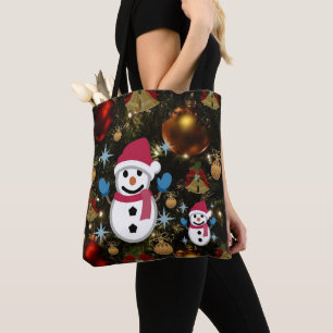 Sacos de Tote das Mulheres de Natal, Snowman