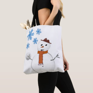 Sacos de Tote das Mulheres de Natal, Snowman
