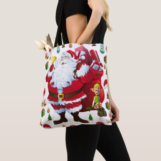 Sacos de Tote de Natal, Papais noeis (Close Up)