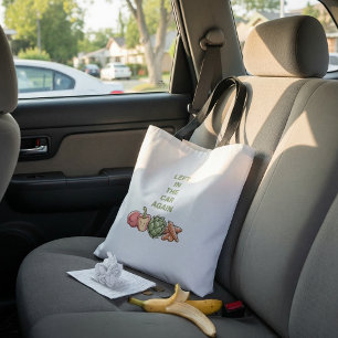 Sacos de tote engraçados com citações tipográficas