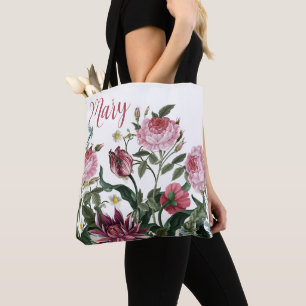 Sacos de Tote Personalizados - Padrão Floral