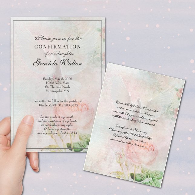 Sacramento do Convite de oração Floral de Confirma (Criador carregado)