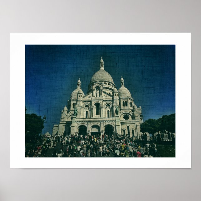 Sacré-Coeur Montmartre Canvas Paris Poster (Frente)