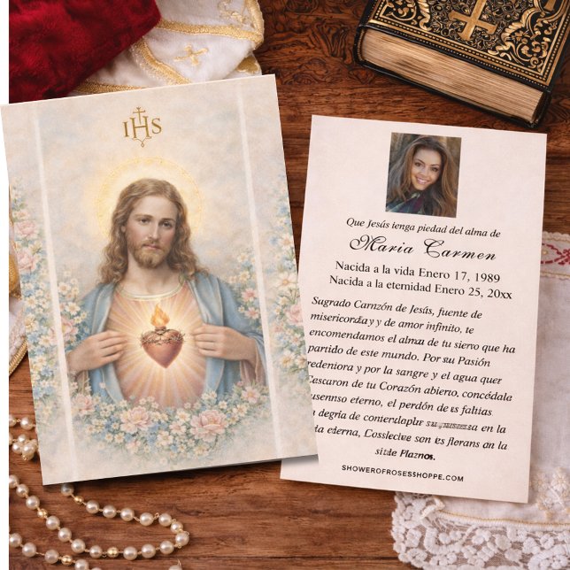 Sacred Heart of Jesus  Spanish Funeral Prayer (Criador carregado)