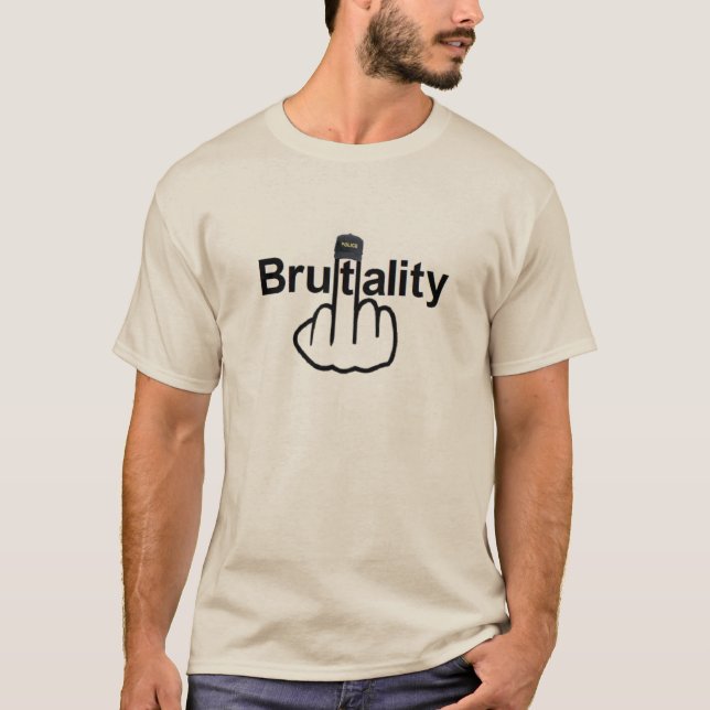 Sacudir de Brutalidade da Polícia de T-Shirt (Frente)