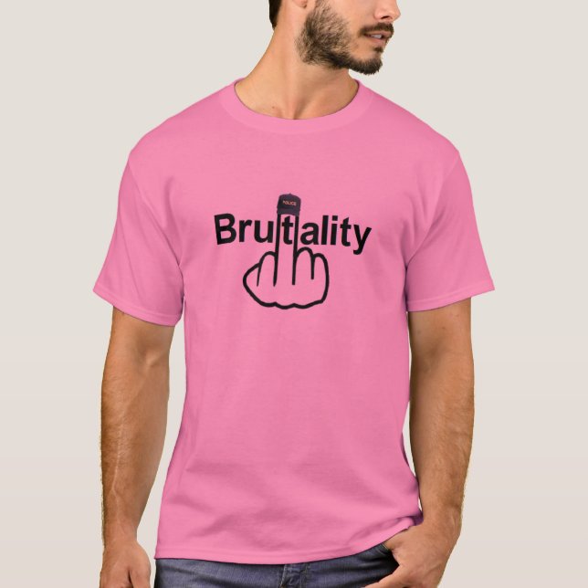 Sacudir de Brutalidade da Polícia de T-Shirt (Frente)