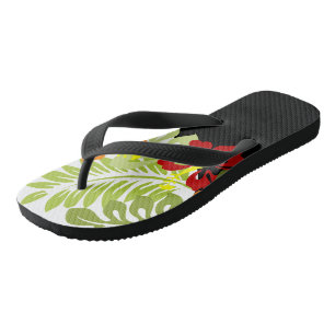 Sacudir de estilo tropical divertida Sandálias de