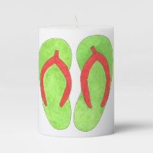 Sacudir Laranja Verde Sandals Flotilha Praia Verão