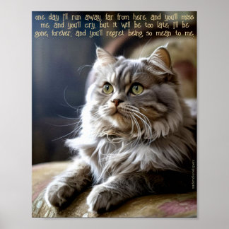 Sad and Lonely Pets Poster Print: One Day