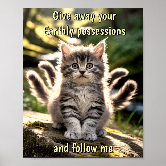 Sad & Lonely Pets Poster Print: Follow Me (Frente)