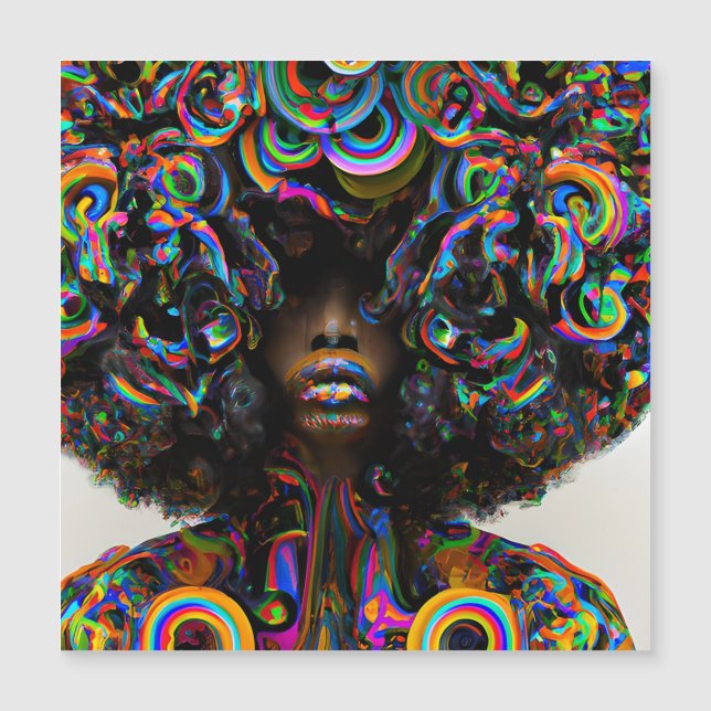 Sad Rainbow Melanin Queen Black Girl Magista Sista (Frente)