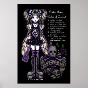 Sadie Gothic Faery Rules Poster