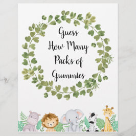 Safari Adivinha Quantas Embalagens de Gummies Post