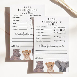 Safari Bebês Predições e Conselhos