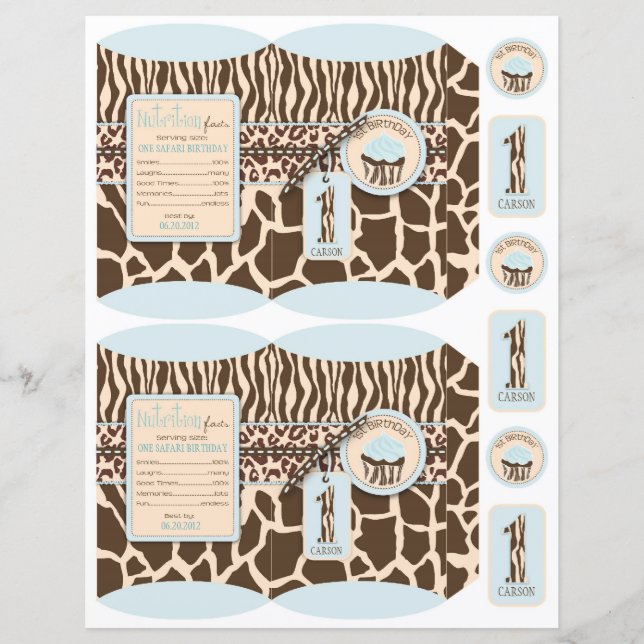 Safari Boy BLU Mini Puff Box 1 (Frente)