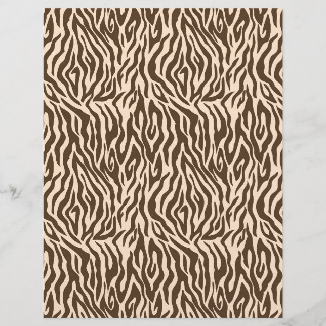 Safari Boy Scrapbook Paper Zebra (Frente)