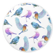 Safari da aguarela: Pássaros (personalize a cor da