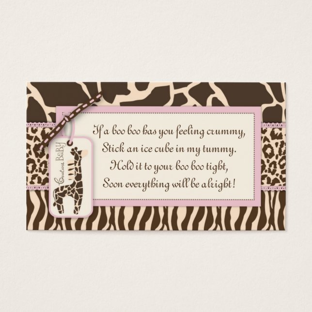 Safari Girl Gift Tag B3 (Frente)