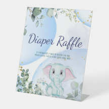 Safari Jungle Elephant Eucalyptus Fralda Raffle