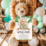 Safari Wild Um Convite De Aniversário<br><div class="desc">Safari Wild Um Convite De Aniversário. Correspondência de itens em nosso Design de Grupo de Partes Cava da Loja</div>