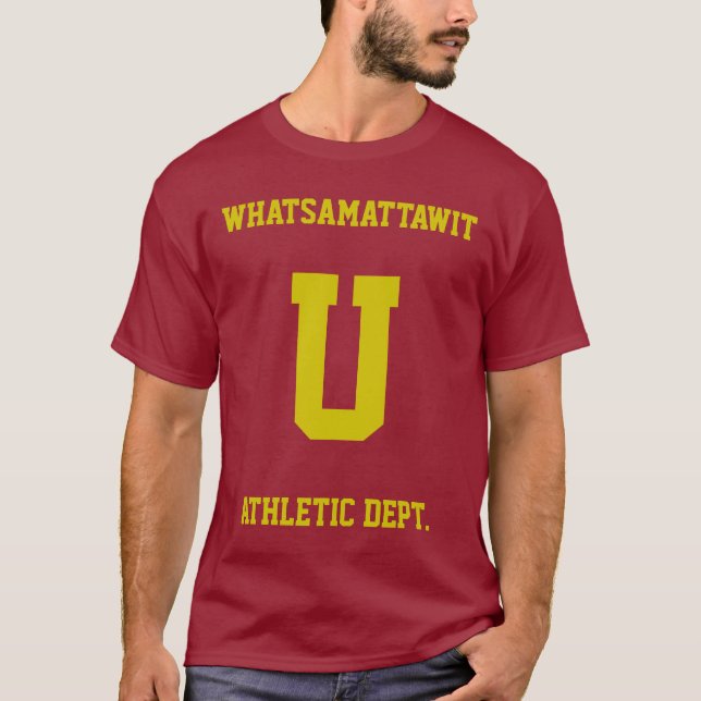 Sagacidade do matta de Whatsa você camisa atlética (Frente)