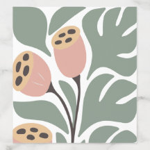 Sage and Blush Abstract Tropical Floral Wedding