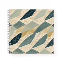 Sage Coastal Batik Parang Geométrico Inspirado