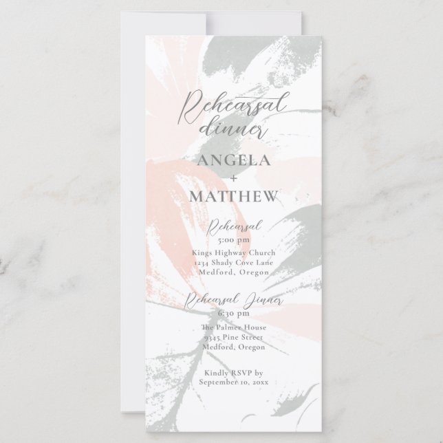 Sage de Blush de Casamento da primavera (Frente)