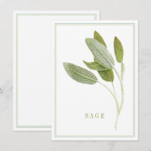 SAGE FRESCO 4,5x6,25 Cartão Plano