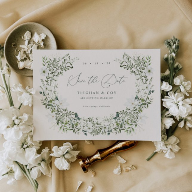 Sage Garden Salve O Anúncio De Casamento De Data (Criador carregado)