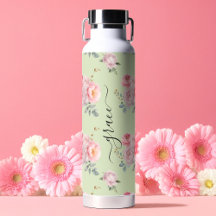 Sage Green Blush Rosa Giro-Rosa Bestial Boho Flora