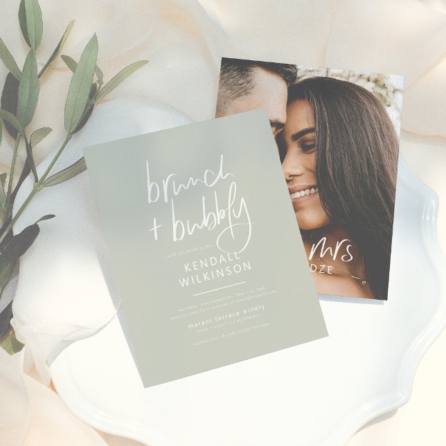 Sage Green Brunch e Bubble Foto do Futuro do Orçam (Criador carregado)