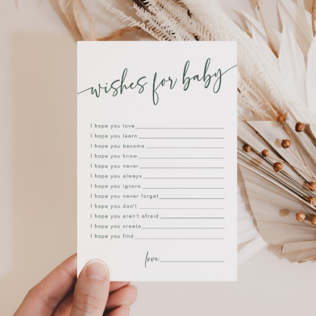 Sage Green Deseja um Cartão de Aconselhamento Mode (Criador carregado)