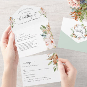 Sage Green e Earthy Blooms, lágrima de casamento d