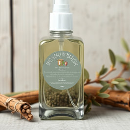 Sage Green | Etiquetas para ingredientes de produt