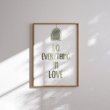 Sage green Faça tudo no amor poster