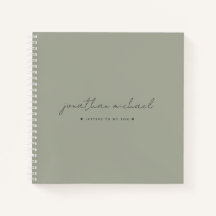Sage Green Letters to My Son Memory Keepress
