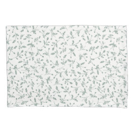 Sage Green Modern Farmhouse Daisy Buds Pattern