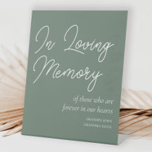 Sage Green No Amor Memorial Wedding