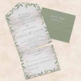 Sage Green Rustic Garden Greenery Wedding