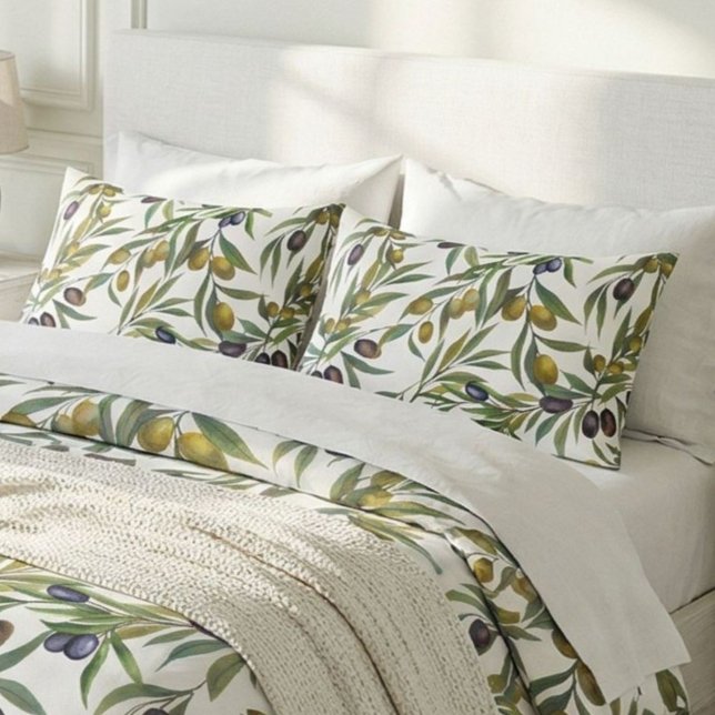 Sage Green Watercolor French Country Olive Pattern (Criador carregado)