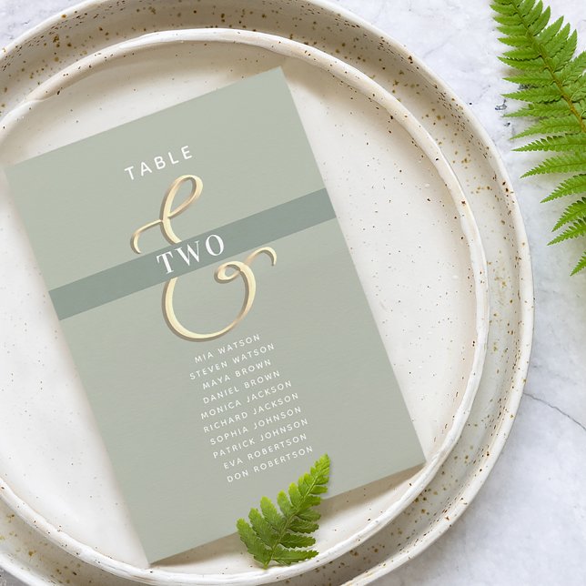 Sage Green Wedding Seating Chart (Criador carregado)